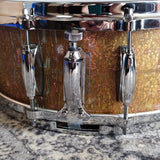 Mint Gretsch Keith Carlock Signature Natural Patina Brass 14"x5.5" Snare Drum