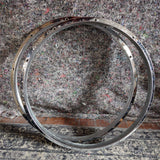 Vintage Premier 14" Die Cast Snare Hoop Pair 10 Hole