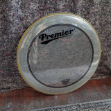 Used Premier Branded Remo 22" Powerstroke Bass Drum Head