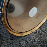 Used Tama Rockstar Drum Kit Shell Pack 22,10,12,14 Blue Lacquer