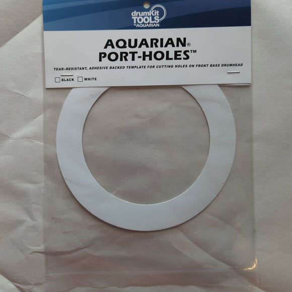 Aquarian White Kick Port Hole Reinforcement Ring PHWT