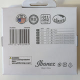 Ibanez Acoustic Guitar Strings: 6 String, Custom Light IACS62C (new)