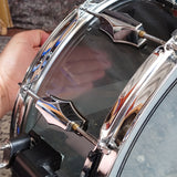 Used Fibes Acrylic Smokie 14"x5.5" Snare Drum 1990s