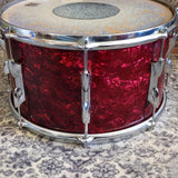 Vintage Premier 14"x8" Red Pearl Tom Drum Used