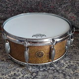 Mint Gretsch Keith Carlock Signature Natural Patina Brass 14"x5.5" Snare Drum