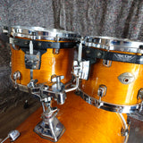 Used Tama Starclassic Performer 90s MIJ Birch 5 Piece Drum Kit. 20,10,12,14, Amber Gold