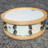 Mint Yamaha JR Robinson Signature Birch White Marine Pearl 15"x5" Snare Drum w/ PR Case BSD1550JR
