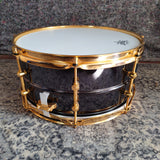 Mint Gretsch Steve Ferrone Signature Black Nickel with Gold Hardware 14"x6.5" Brass Snare Drum