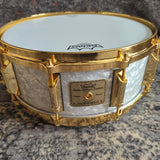 Used Remo Louie Bellson sig. snare WMP Gold 14"x5.5" Snare Drum No. 158/1000