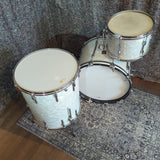 Vintage 60s/70s Premier Drum Kit in White Pearl - setup lefty
