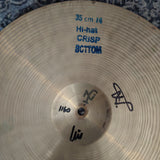 Bosphorus Traditional Crisp 14" Hi Hat Cymbals (used)