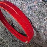 Pair of Used Red Wood Bass Drum Hoops 22" (1 cracked)