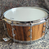 Mint Dixon Mel Gaynor sig. snare Maple/Zebrawood 14"x6" Snare Drum (No. 2)