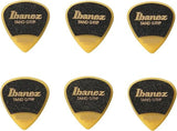 Ibanez GRIP WIZARD Series Sand Grip Pick, Extra Heavy 1.2mm, Yellow (6pcs) PPA16XHSG-YE (new)