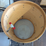 Vintage 60s/70s Premier Drum Kit in White Pearl - setup lefty