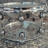 Used Natal Acrylic Clear 14"x8" Snare Drum