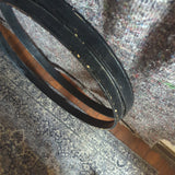 Pair of Used Black Painted Wood Bass Drum Hoops