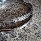 Vintage Carlton 14" Die Cast Snare Hoop Pair 8 Hole