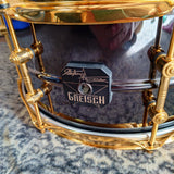 Mint Gretsch Steve Ferrone Signature Black Nickel with Gold Hardware 14"x6.5" Brass Snare Drum