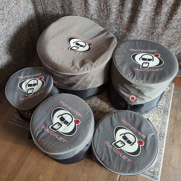 Used Protection Racket Nutcase Rock Drum Case set 22/12/13/16/14