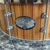 Mint Dixon Mel Gaynor Signature snare Maple/Zebrawood 14"x6" Snare Drum (1)