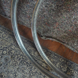 Pair of Used Pearl Smokey Chrome Bass Drum Hoops