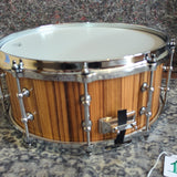 Mint Dixon Mel Gaynor Signature snare Maple/Zebrawood 14"x6" Snare Drum (1)