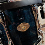 Used Tama Rockstar Drum Kit Shell Pack 22,10,12,14 Blue Lacquer