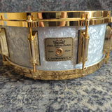 Used Remo Louie Bellson sig. snare WMP Gold 14"x5.5" Snare Drum No. 158/1000