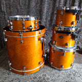 Used Tama Starclassic Performer 90s MIJ Birch 5 Piece Drum Kit. 20,10,12,14, Amber Gold