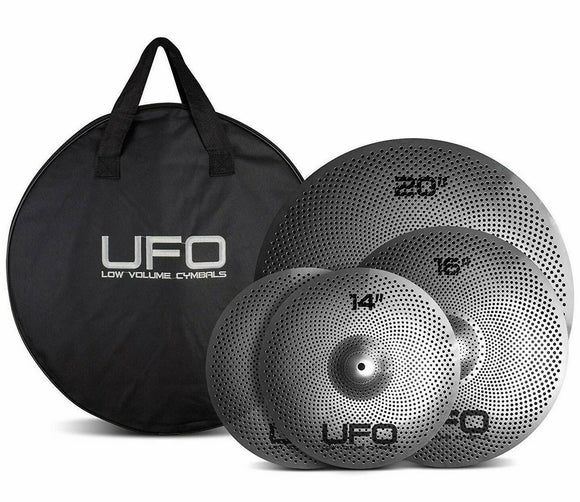 UFO Low Volume Cymbal set with Bag UFO1 - 14