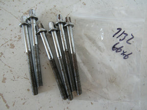 x6 Tension Rods 7/32 66mm  No Washer t-rods