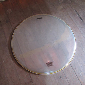 Used Mapex Branded Remo Ambassador 16" Clear Drum Head
