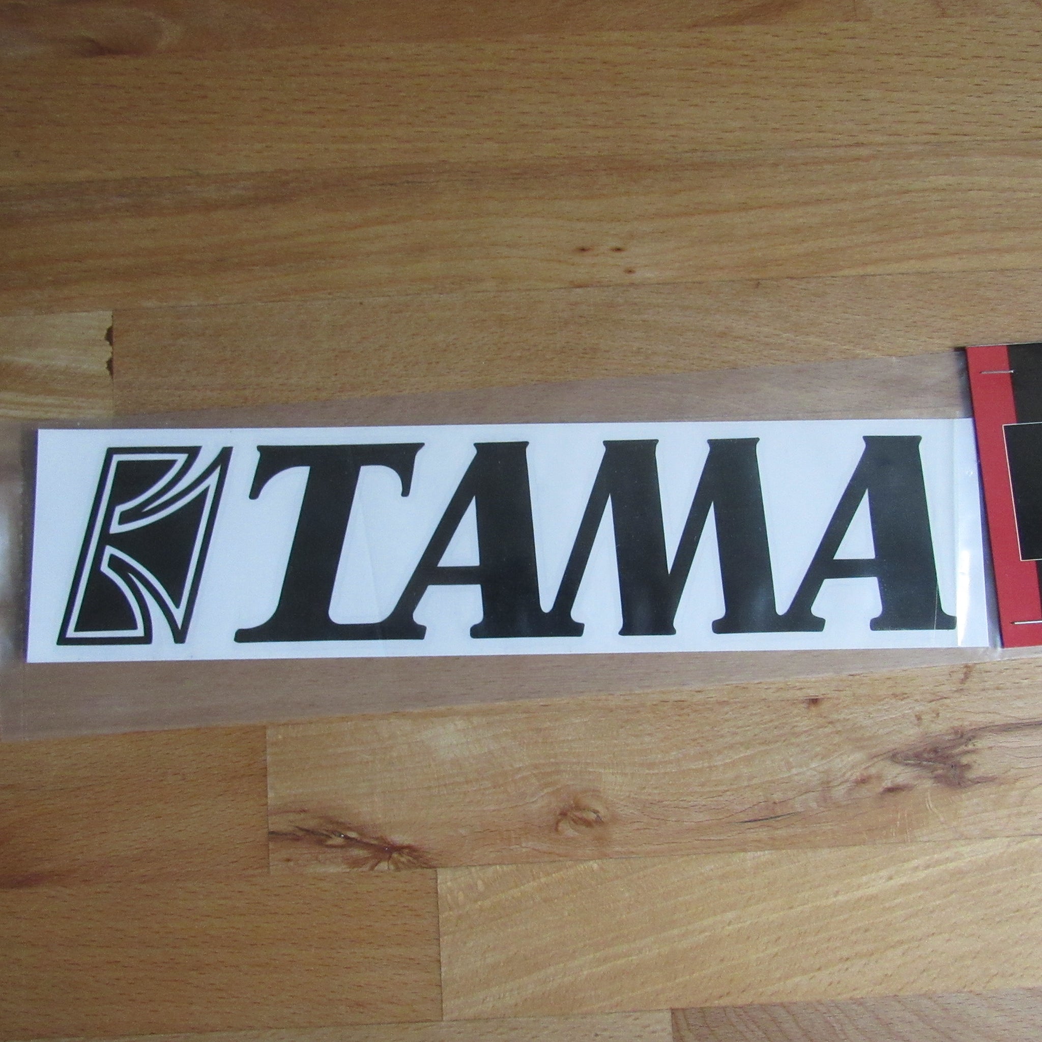 New Tama TLS100BK Logo Sticker Black Bertha Drums