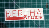 Bertha Drums Vinyl Logo Sticker